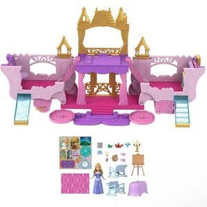 NEW Disney Princess 2 in 1 Carriage to Castle Transforming Playset W/ Aurora